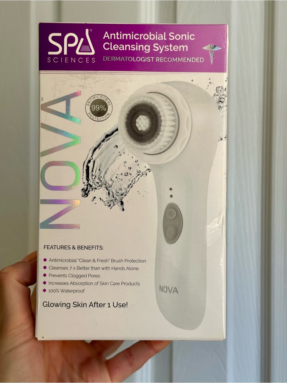 Nova Antimicrobial Sonic Cleaning System Face Brush